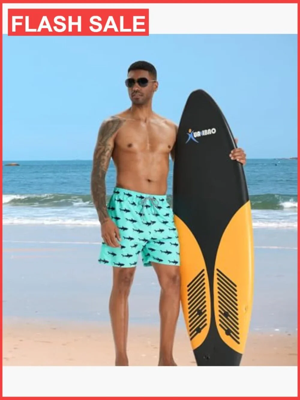 Men's Swim Trunks with Compression Liner 5 Inch Bathing Suit Beach Quick Dry